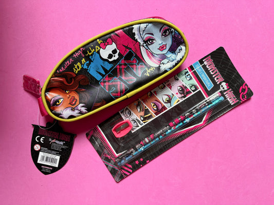 Vintage Monster High pencil case bag and stationery