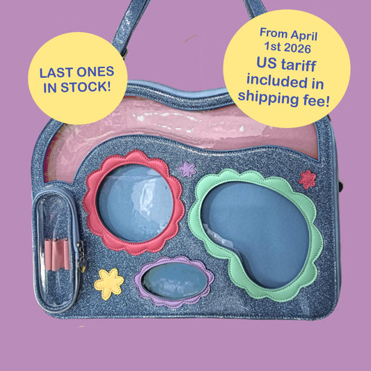 GLITTER BLUE 2000s Kids Nostalgia Ita Bag