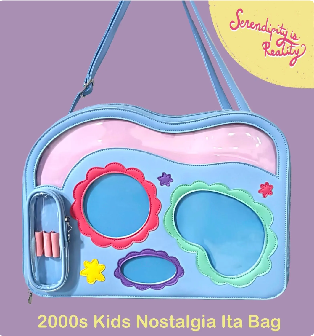 [🇵🇱 POLAND] NON-GLITTER BLUE 2000s Kids Nostalgia Ita Bag