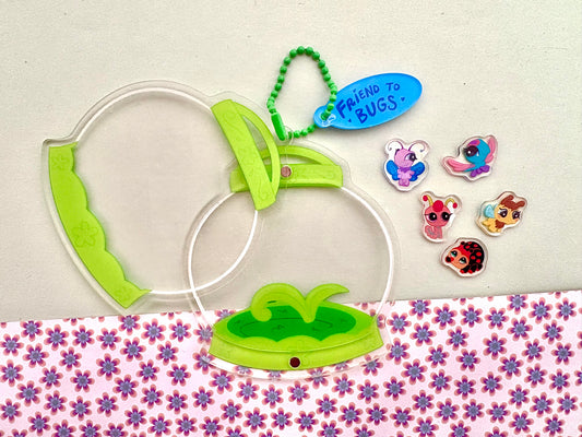 Friend to bugs openable shaker keychain