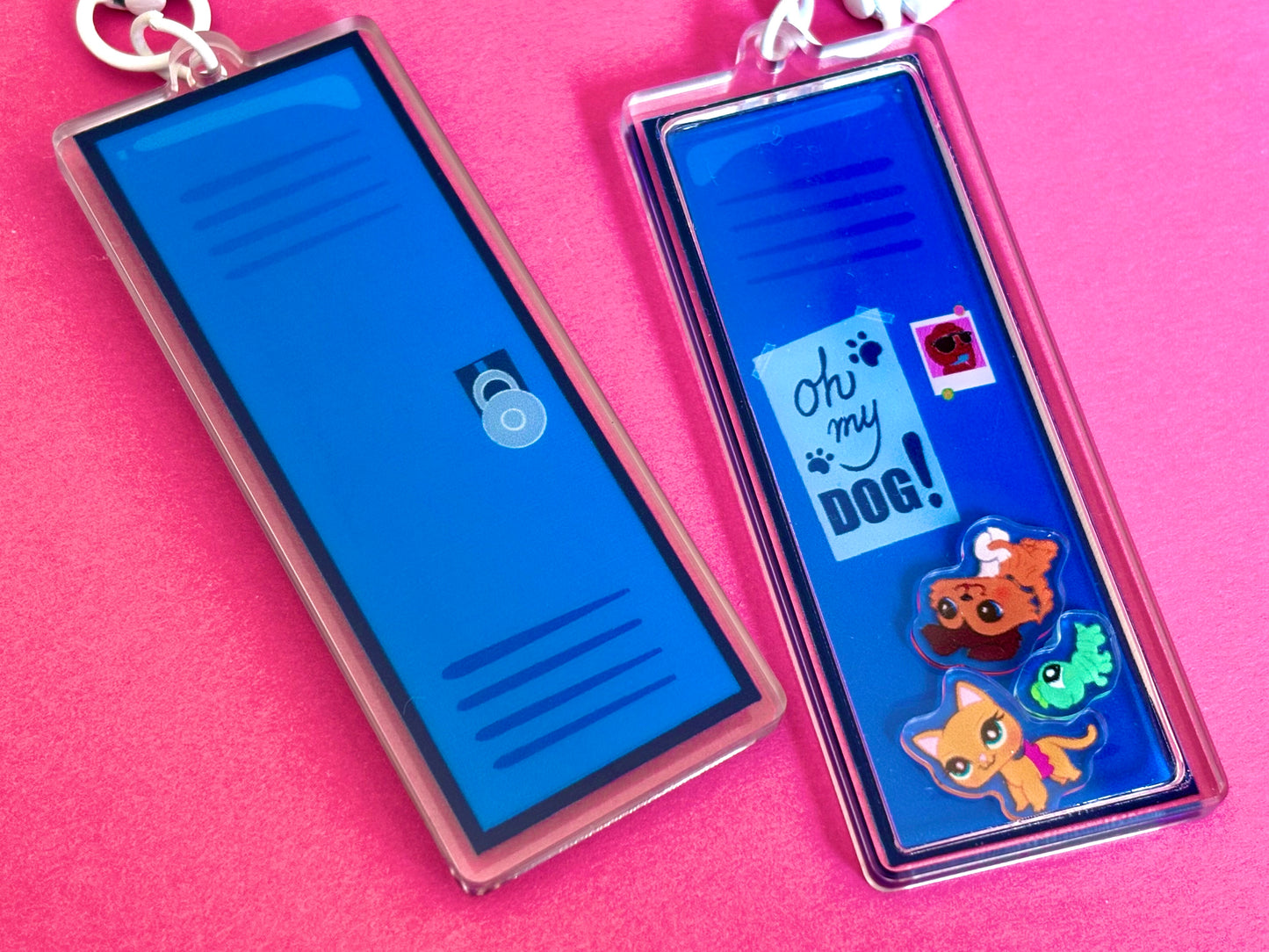 Popular school locker shaker keychain