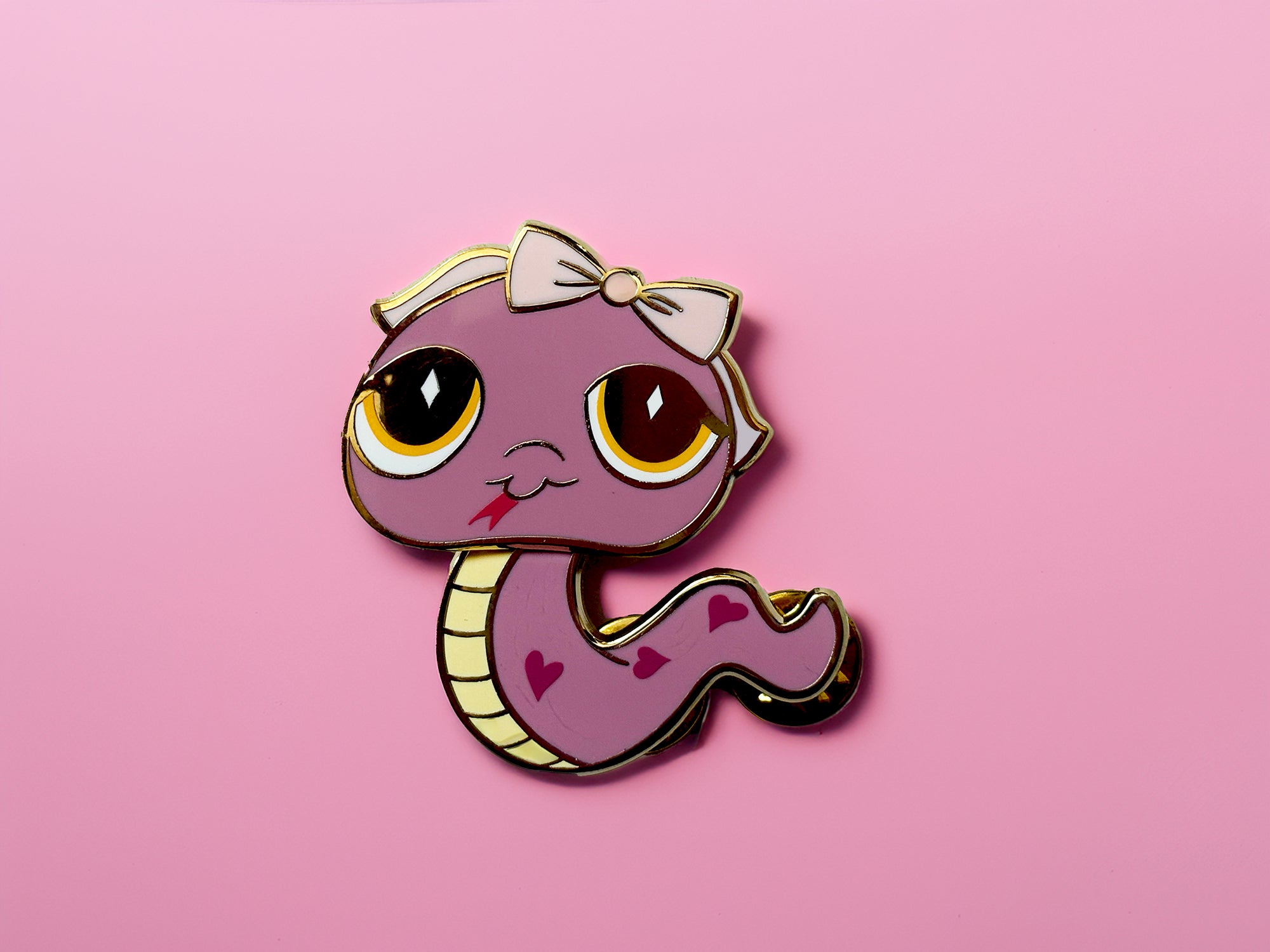 Coquette Snake enamel pin – Serendipity is Reality